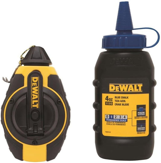 Dewalt 3:1 Chalk Reel With Blue Chalk